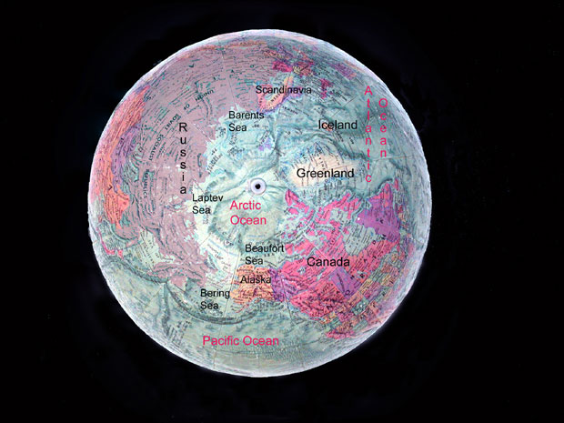 North Polar View of Earth