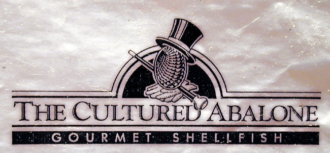 The Cultured Abalone logo, a successful abalone farm near Santa Barbara