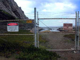 Thermal effluent next to Morro Rock